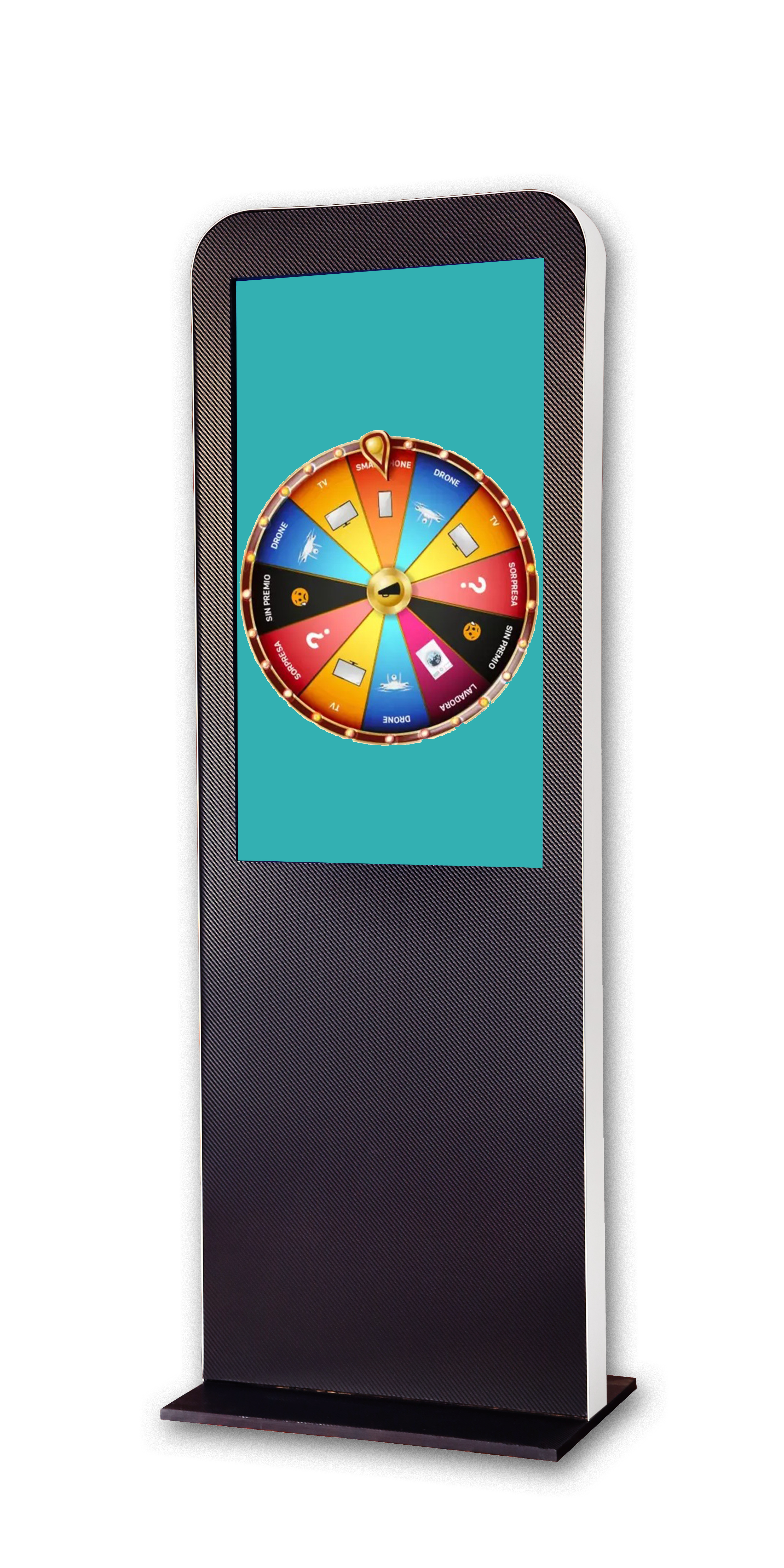 Tótem con ruleta digital