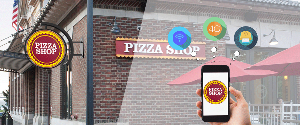 Cartel Redondo LED - Vista 4