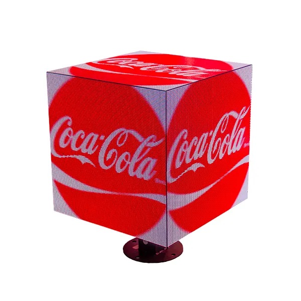 Cubo LED suspendido de techo